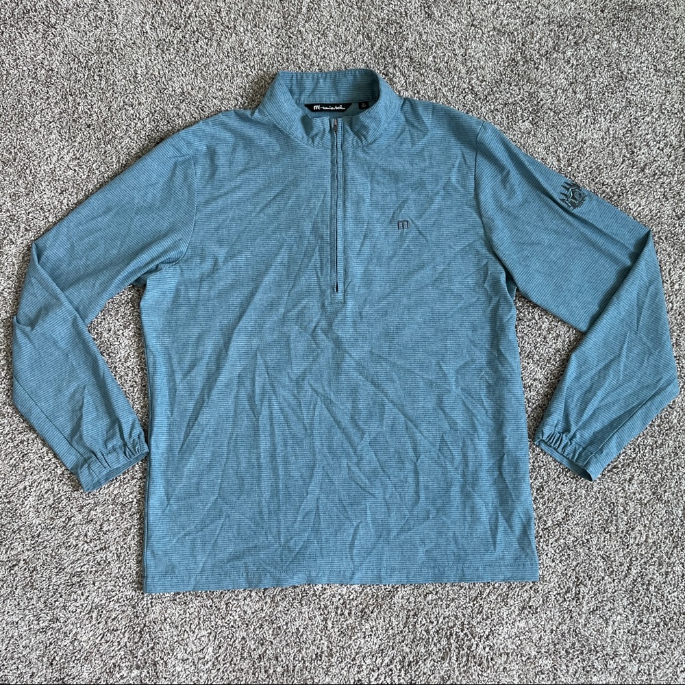 Travis Mathew Blue Long Sleeve Shirt